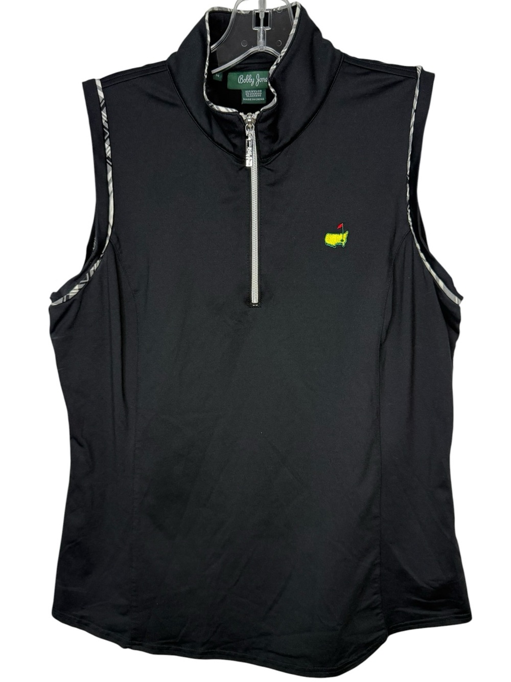 Bobby Jones Master’s Augusta National Black Sleeveless Golf Top w/ Logo - Medium